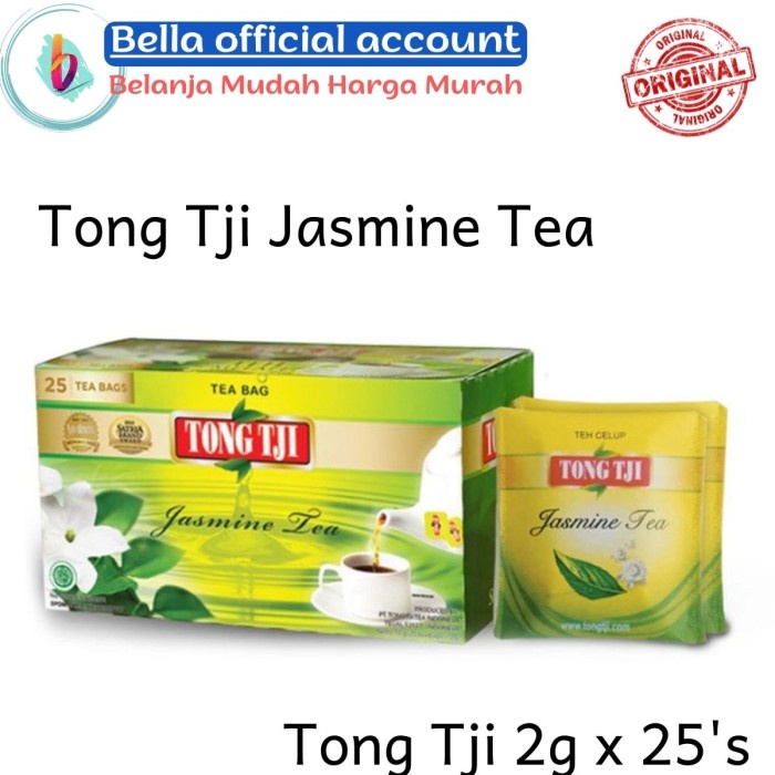 

Teh TONG TJI Celup Jasmine Tea With Envelope 2g x 25 's Kantong Teh