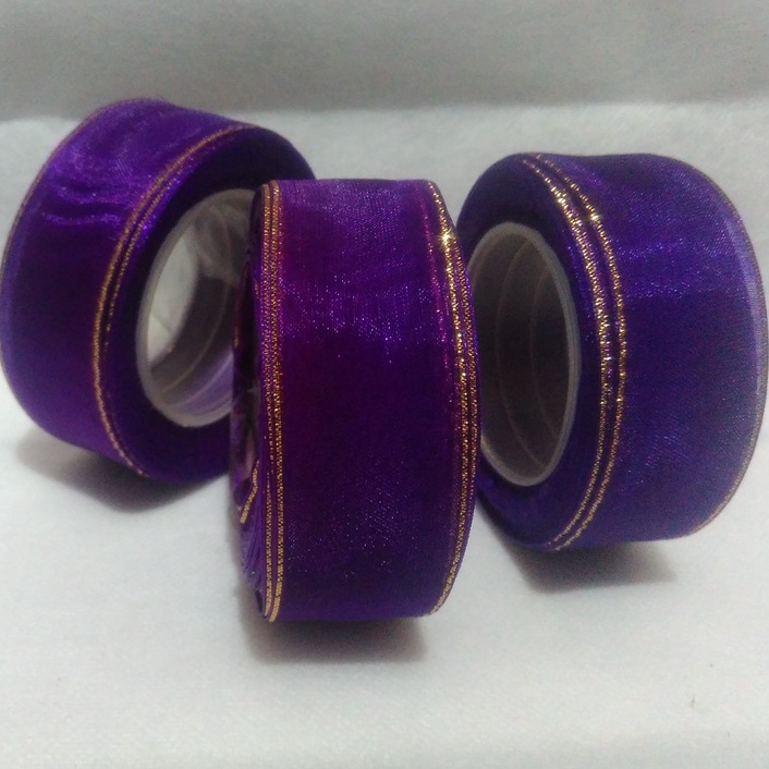 

Pita Organdi Lis Ukuran 1 inch/ 2,5cm Per Roll