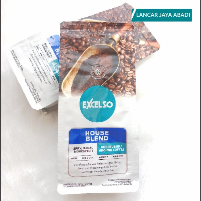 

kopi excelso HOUSE BLEND 200gr bubuk