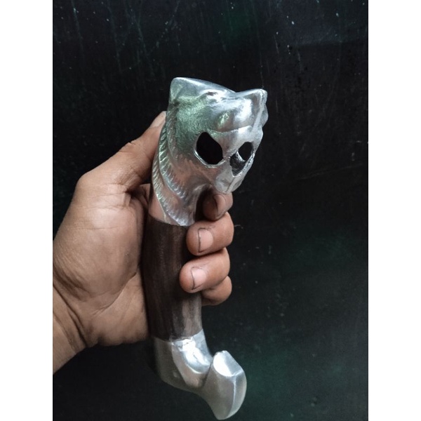 termurah...handle gagang golok motip macan