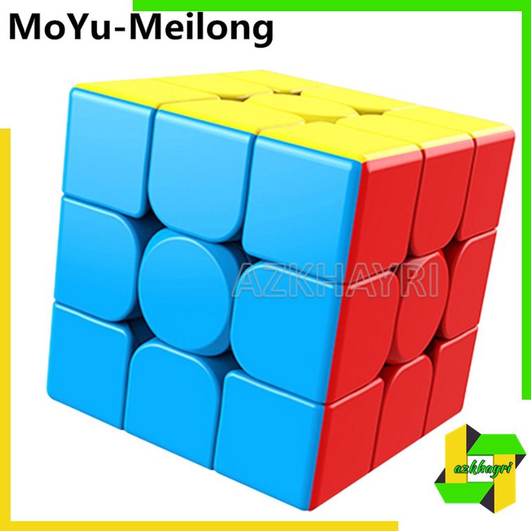 Moyu Meilong 3x3x3 4x4x4 Rubik Kubus Magic Cube Stickerless Puzzle Mainan Rubiks