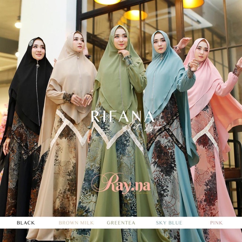 Rifana Set Syari Original By Rayna