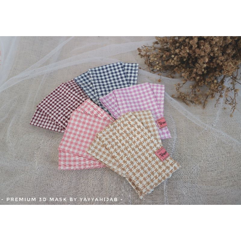 Masker 3D 3 Lapis | Premium 3D Mask By YayyaHijab 3 Ply