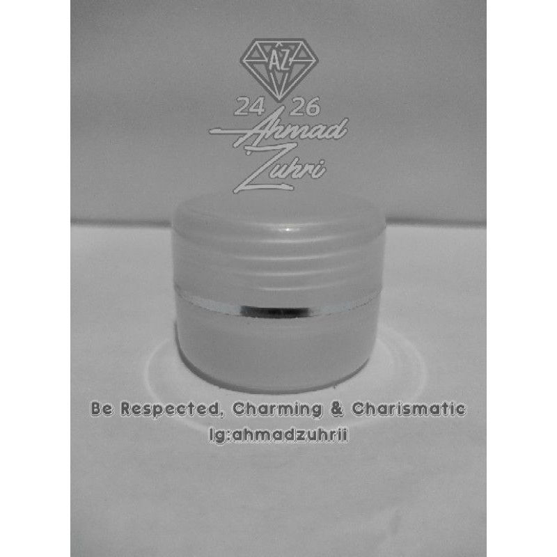 Pot Cream 10 gram - 12 5 gram Natural PP List Silver - Pot Krim 10gr - 12 5gr Transparan PP