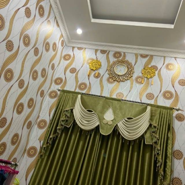 Wallpaper stiker dinding motif cakra gold new