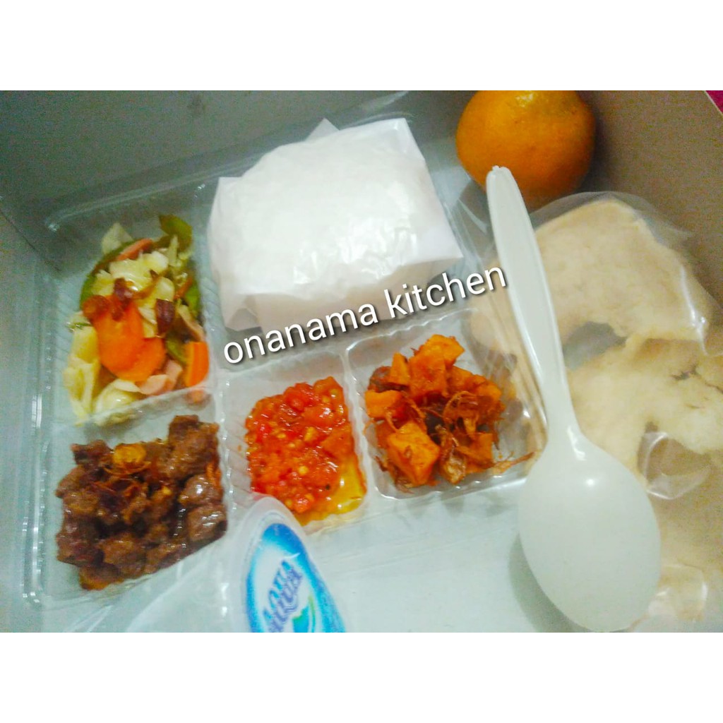  Nasi  Box Kotak  Bento Paket Spesial isi  8 Halal Enak 