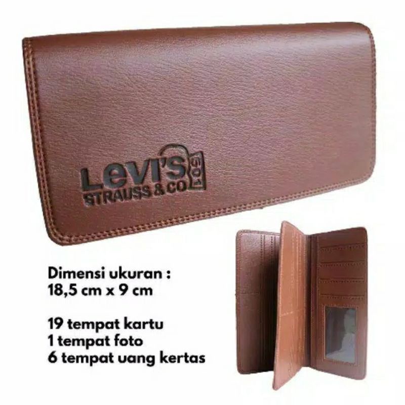 Dompet pria panjang kulit sintetis