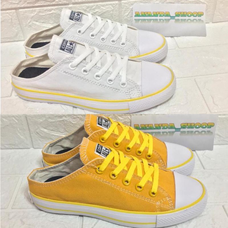 SEPATU SNEAKER CONVERSE SLOP/BUSTONG TANPA TUTUP BELAKANG FREE BOX