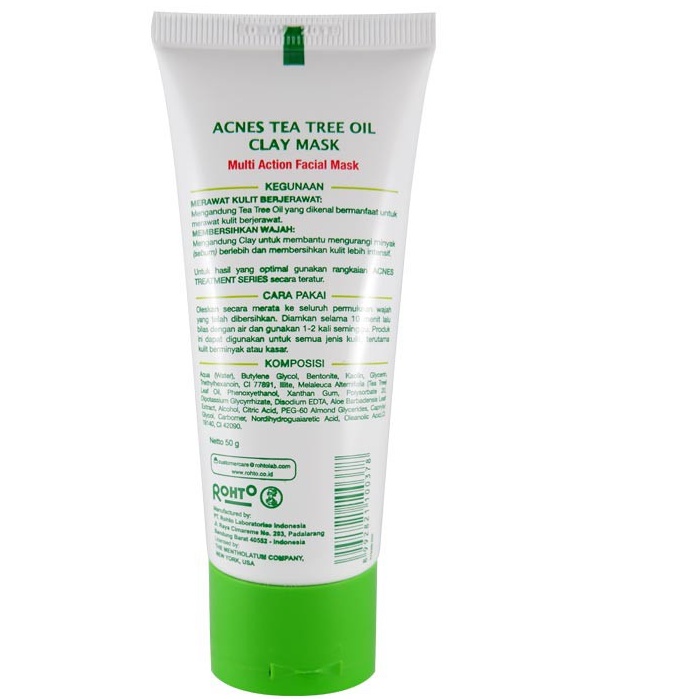 Acnes Tea Tree Oil Clay Mask 50gr