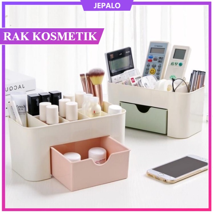 Makassar Rak Kosmetik Plastik / Rak Makeup Plastik / Rak Kosmetik Laci / Rak Kosmetik JEPALO SHOP
