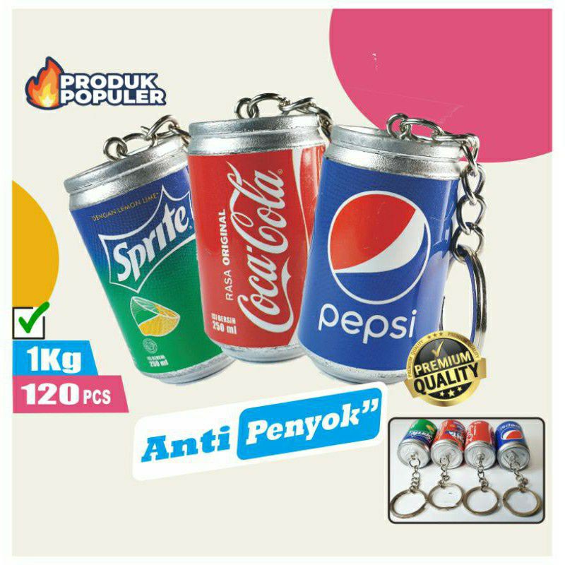 GANTUNGAN KUNCI SNACK & MINUMAN KALENG MINIATUR UNIK MURAH-1