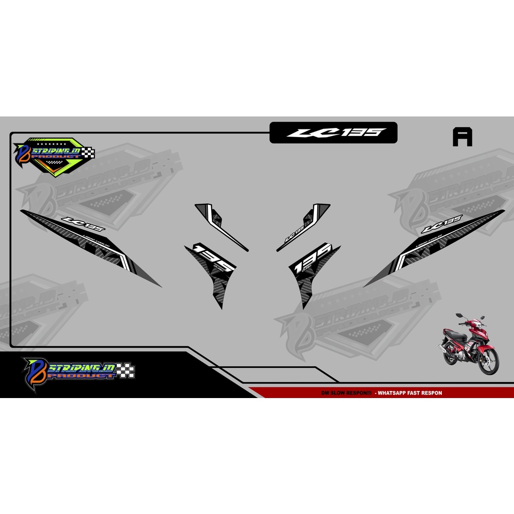 STRIPING  MOTOR JUPITER MX 135 NEW LC - STICKER MOTOR- STICKER VARIASI