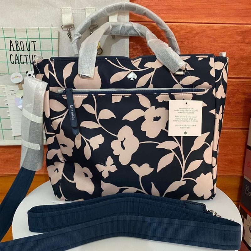 KATE SPADE JAE MEDIUM SATCHEL BLACK/FLORAL