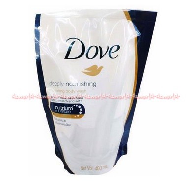 Dove Deeply Dove 400ml Gofresh Nourishing Body Wash Sabun Cair Dofe Refill