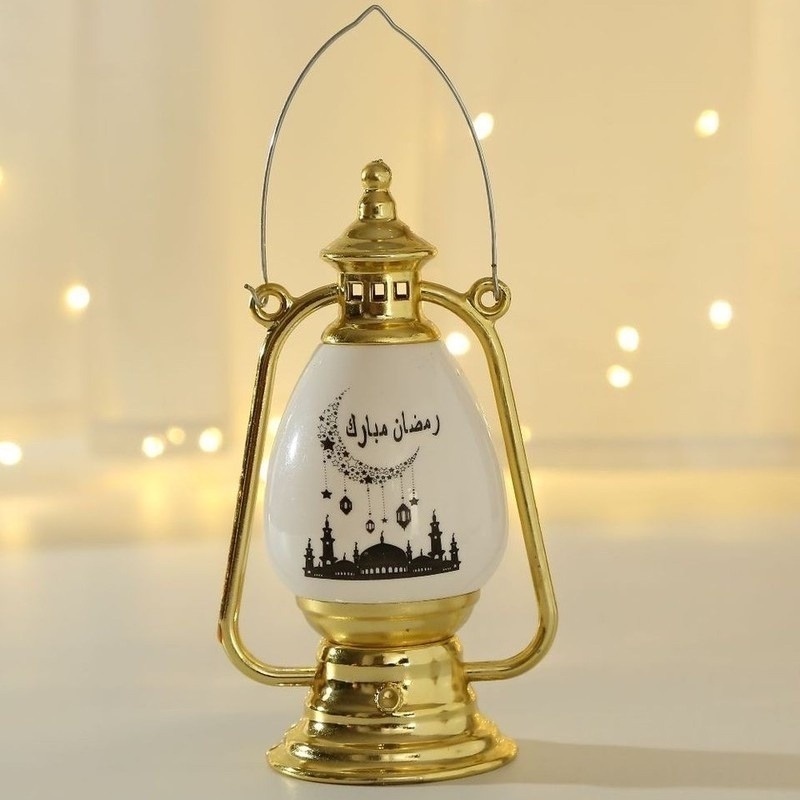 Hot Sale/LED Ornament Night Light Lampu Ramadhan/Lampu Lampion Muslim/Lampu Jendela Gantung LED Rumah Lampu Minyak/Hiasan Hadiah Idul Adha