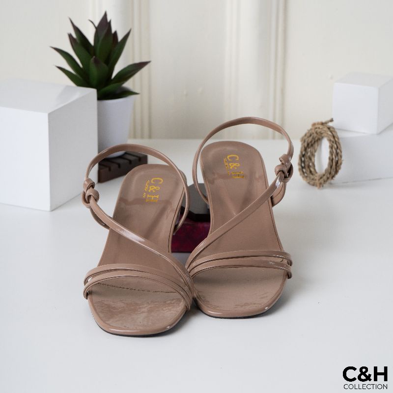 sandal heels wanita jenny / hak kaca 3cm/ sandal heels/ sandal wanita