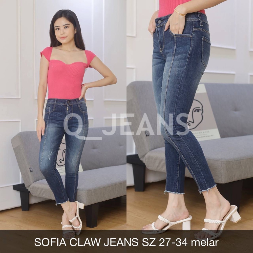 CELANA JEANS WANITA SOFIA CLAW JEANS (brand JL)