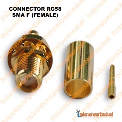 KONEKTOR CONNECTOR RG58 SMA F (FEMALE)