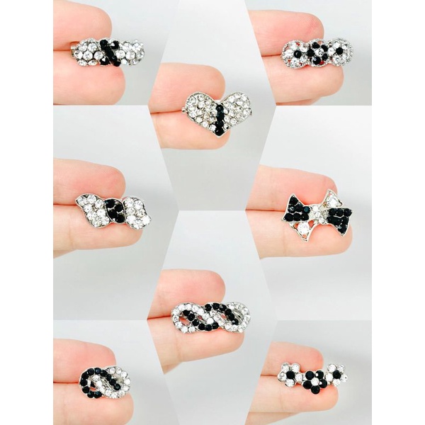 Bros dagu kecil silver hitam/hijab acc-1