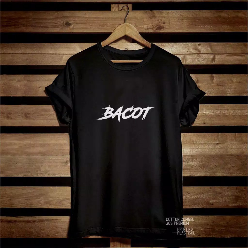 IvannaCollection Kaos Pria dan Wanita Unisex Motif Bacot Bahan Katun Premium