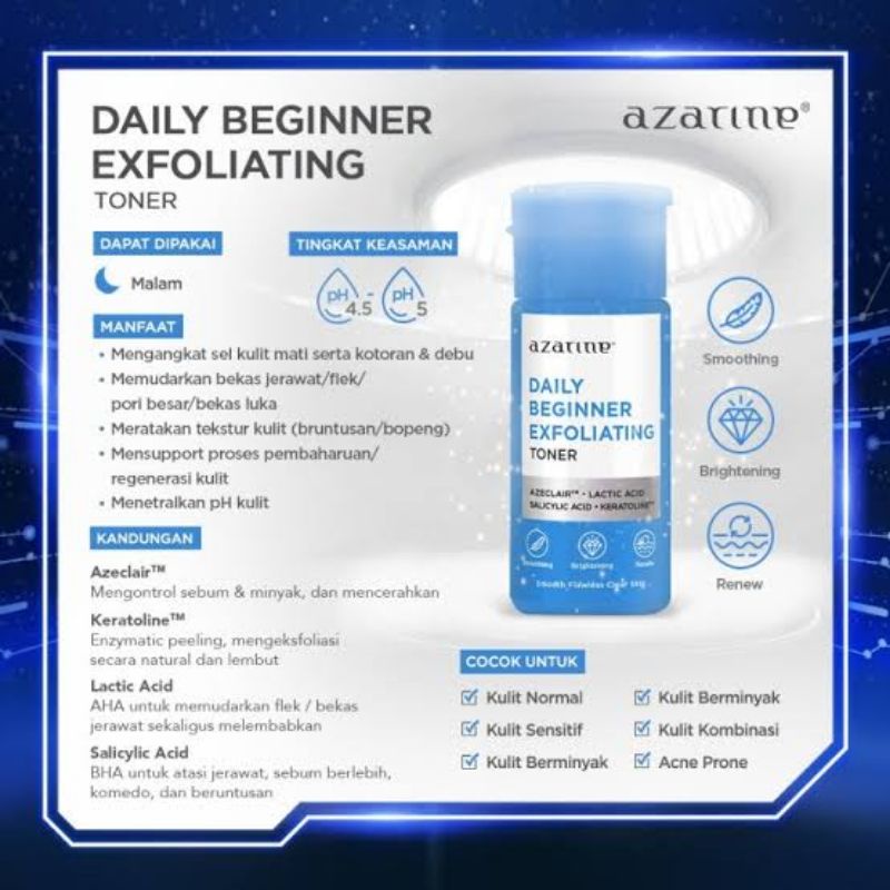 AZARINE TONER/TONER AZARINE EXFOLIATING AND HYDRATING