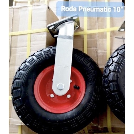 Roda Trolley Pneumatic Ban Dalam Angin Hidup Mati Caster Troli MULLER