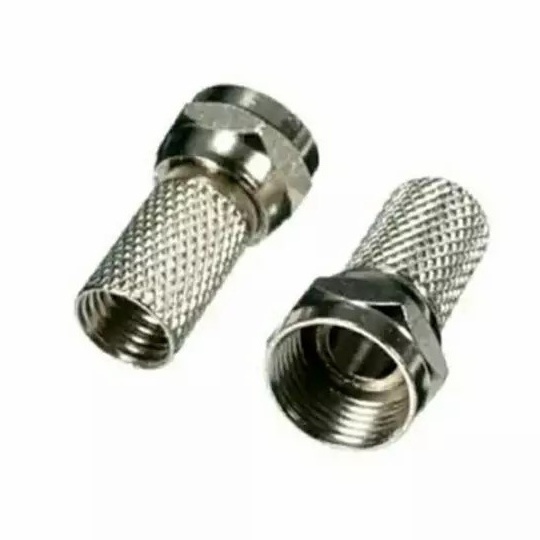 Jack Konektor Antenna TV F drat Jack Connector Kabel Antena Televisi Set Top Box STB CCTV Cable Receiver Parabola Anten LNBF