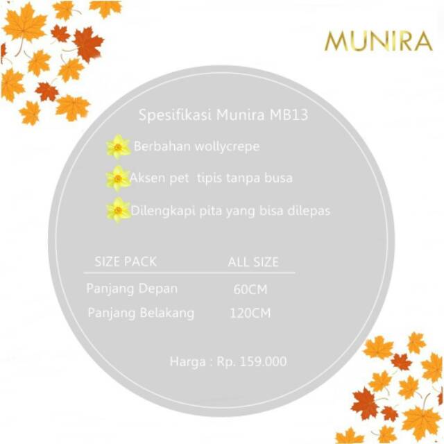 Gamis Ukhti U36 dan jilbab Munira MB 13