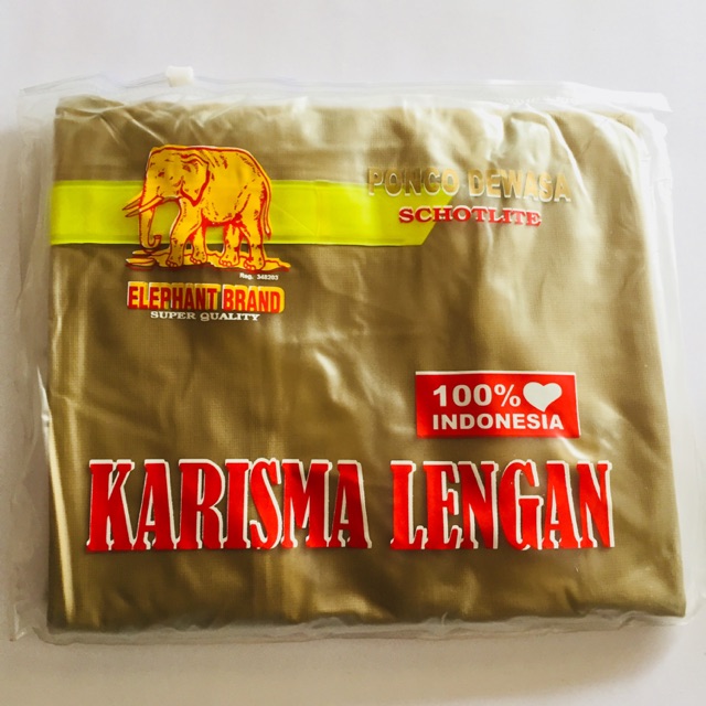 JAS HUJAN PONCHO LENGAN KARISMA ELEPHANT