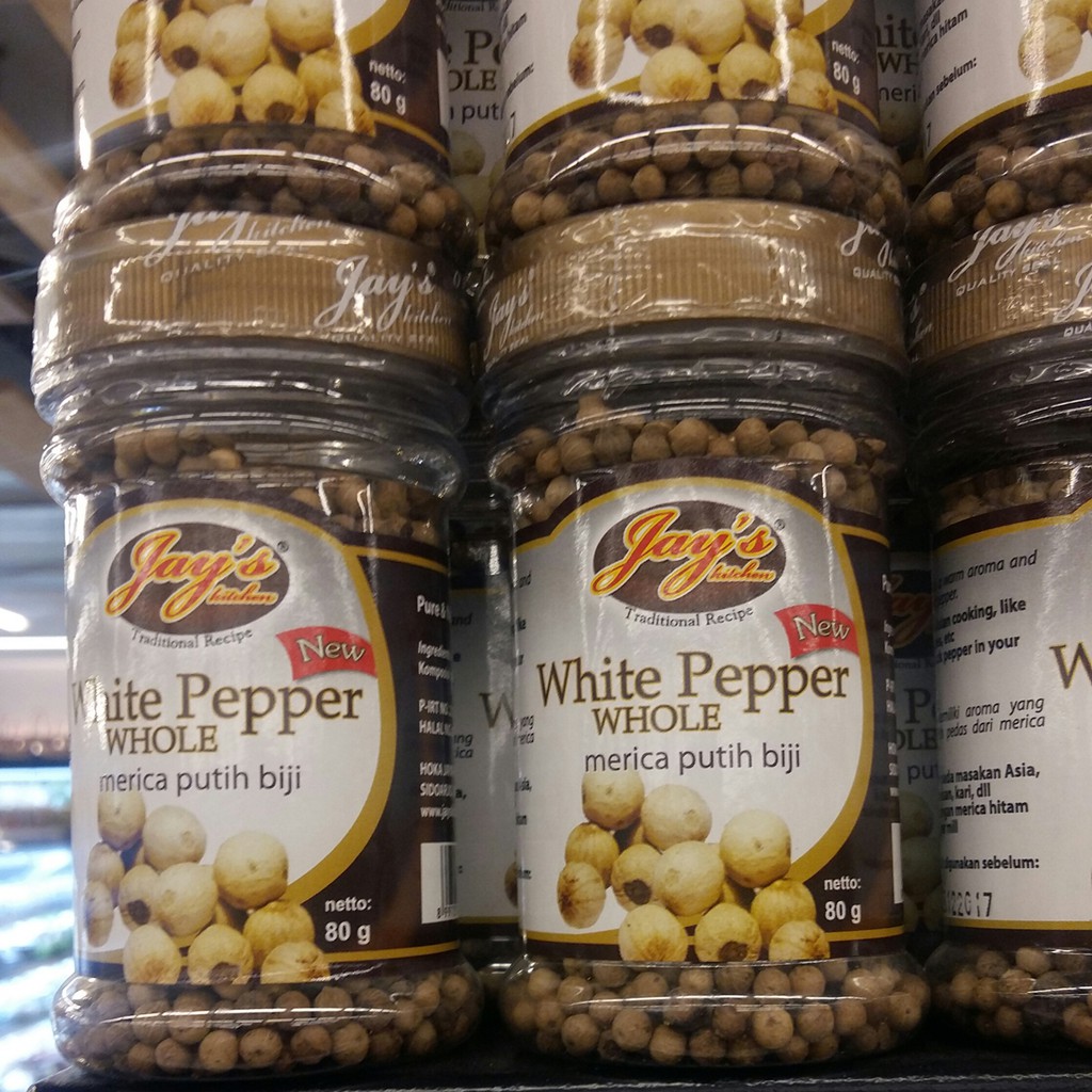 

jay's Traditional Recipe White Pepper Whole - Bumbu masak dapur merica / lada putih bulat