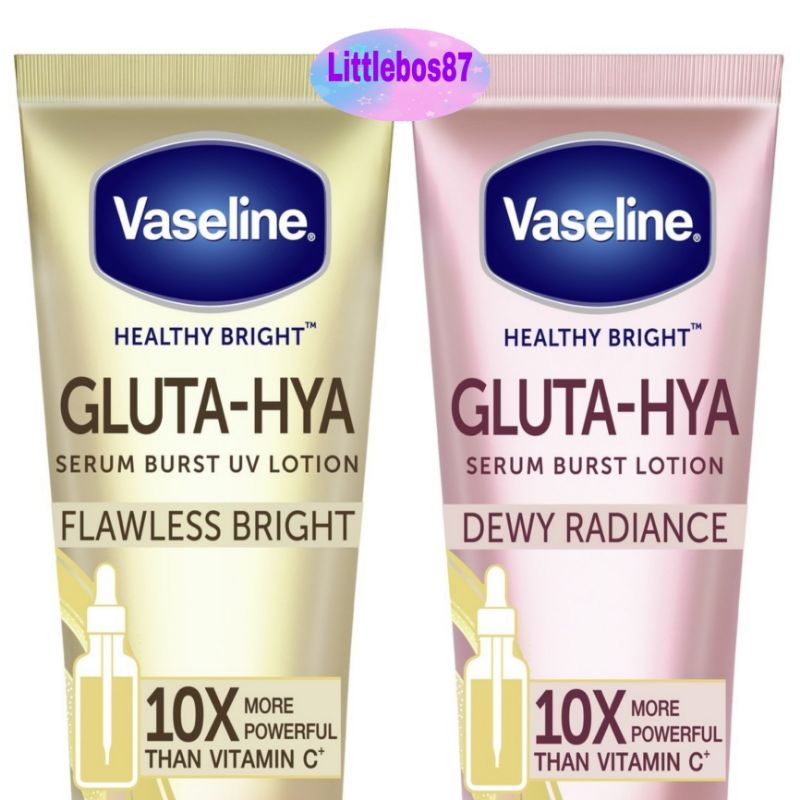 Vaseline Healthy Gluta-Hya Flawless Dewy Serum Body Lotion Niacinamide Hyaluron 200ml Gluta Bright 200 ml