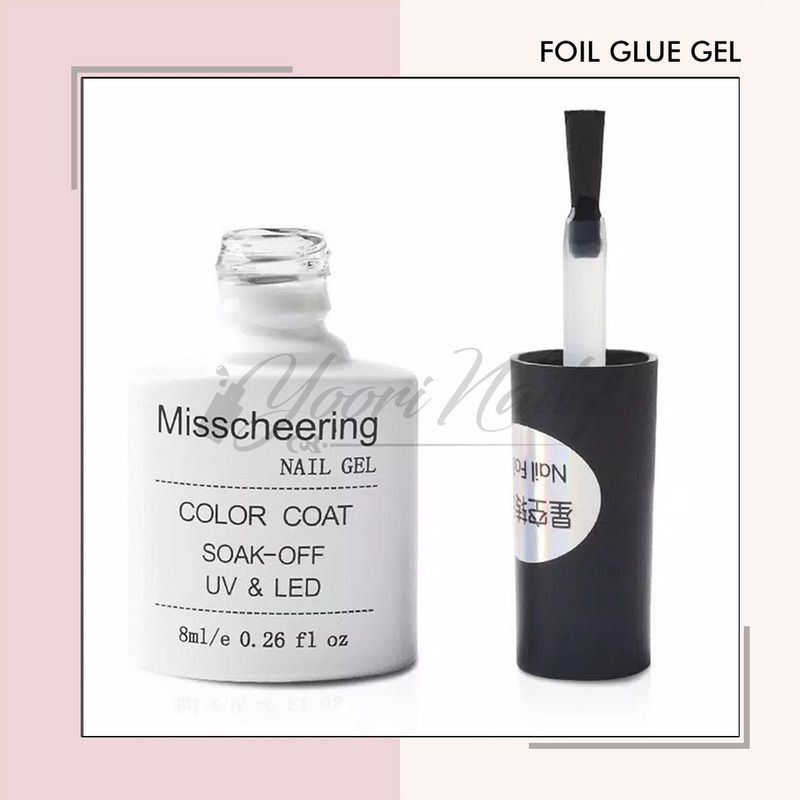 Foil Glue Gel polish transfer foil lem nail art glue foil sticker