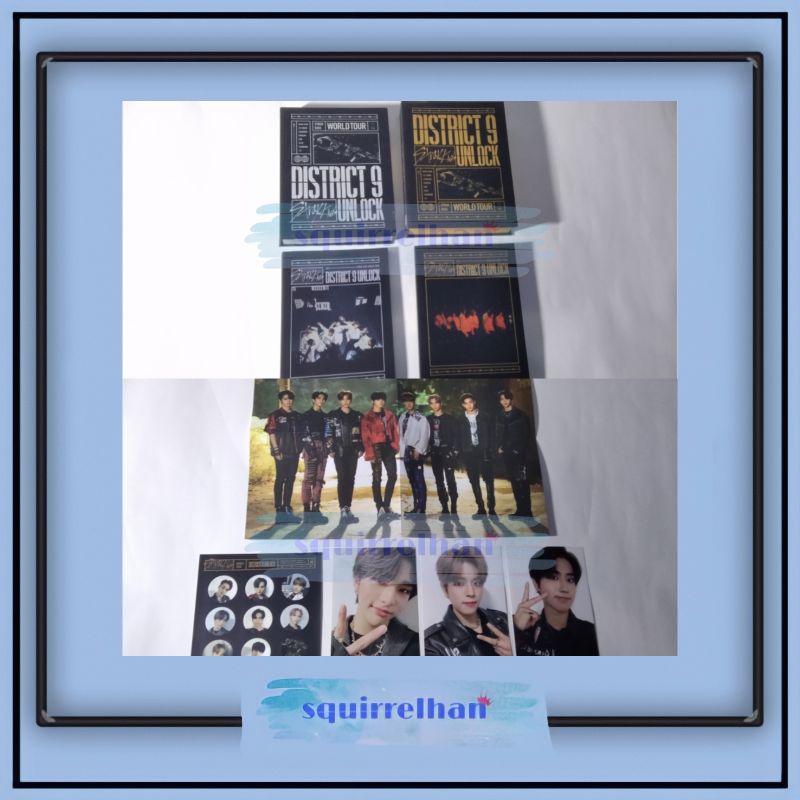 Stray Kids DVD Bluray district 9 unlock photoprint photobook box mini poster sticker pob hwang hyunj