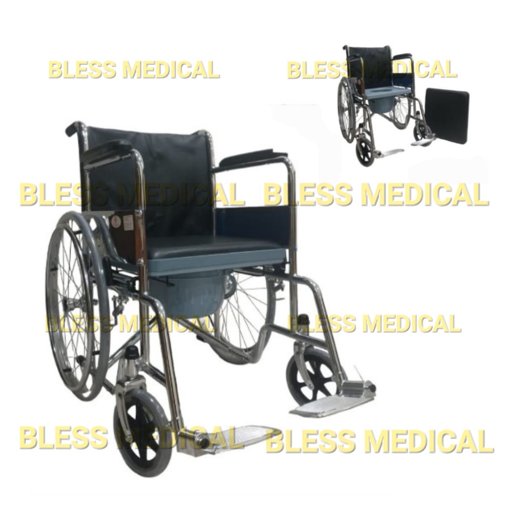 Kursi Roda 2in1/2 in 1 CoreMedix with Commode BAB Wheelchair Reclining