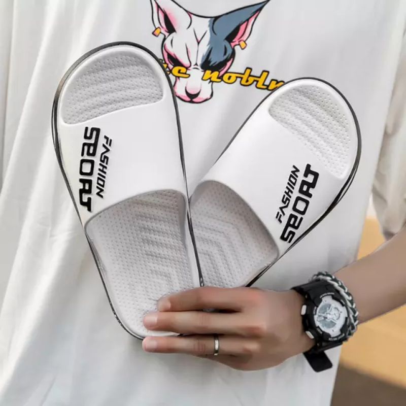 SANDAL PRIA SELOP KARET EMPUK KEREN CASUAL KEKINIAN