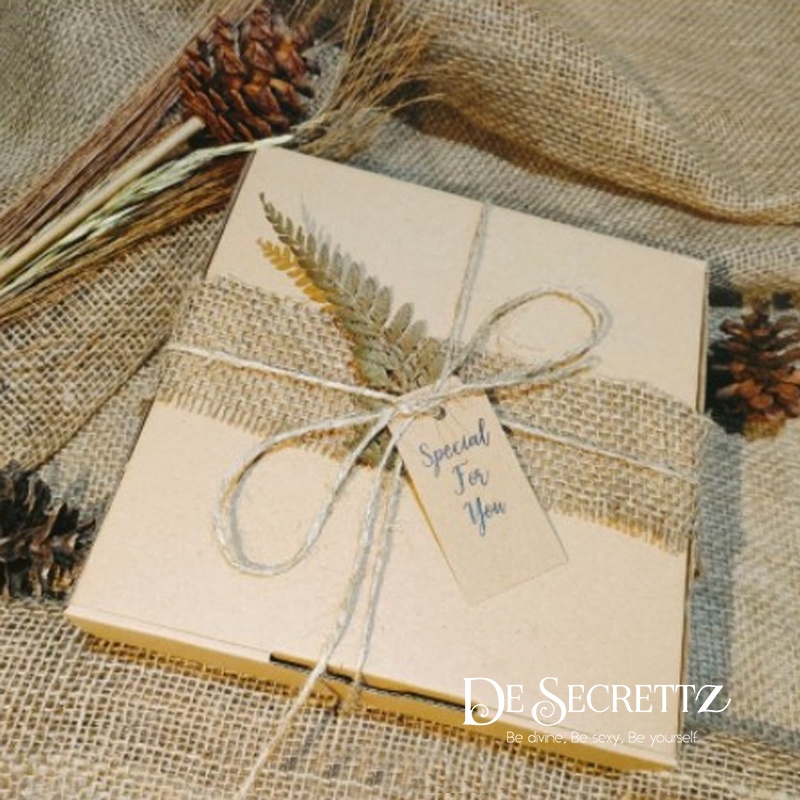 DeSecrettz GIFT BOX ONLY TANPA LINGERIE Untuk Membungkus Kado Lingerie, Wedding, Seserahan, Birthday, Anniversary