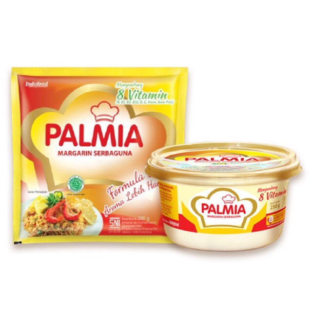 Palmia Margarin Serbaguna 60x200 gram / Mentega Palmia 200g / Palmia dus Serbaguna 200 g