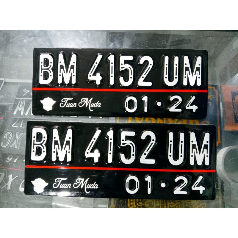 plat nomer motor variasi reflektif