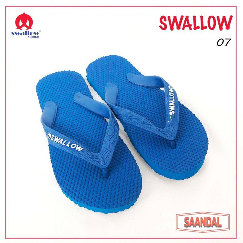 Sandal jepit Swallow  duri ORIGINAL dewasa &amp; anak warna warni grigi  (Size 7-10,5)
