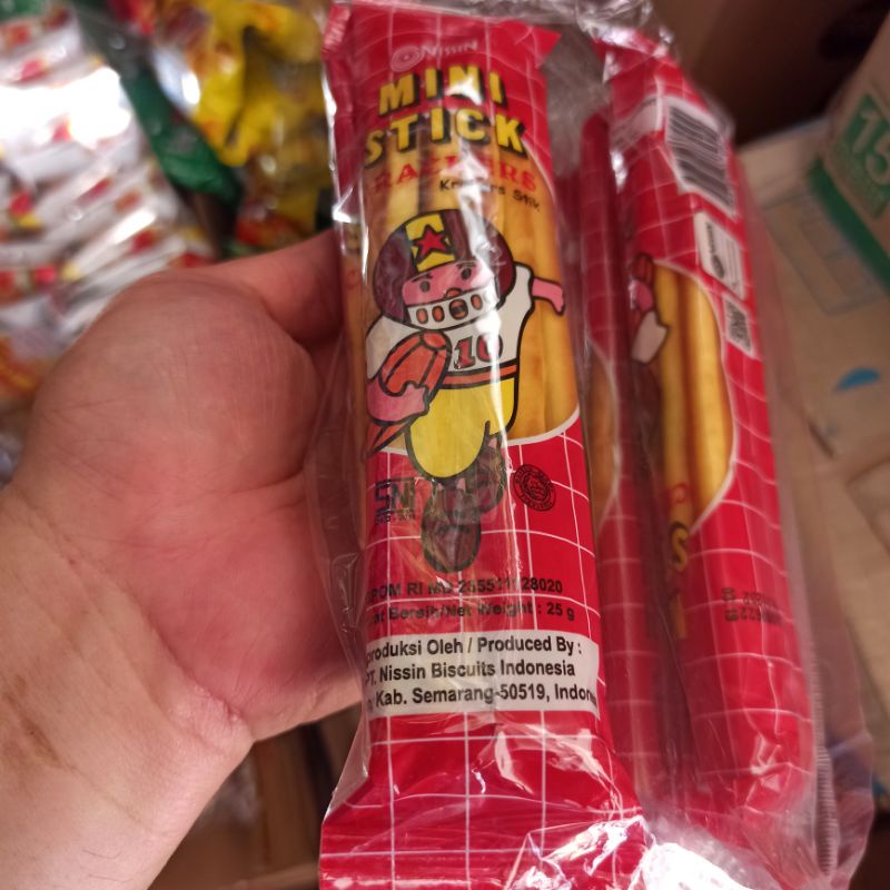 

Nissin Mini Stick Crackers Stik Biskuit Kuning 25 Gram