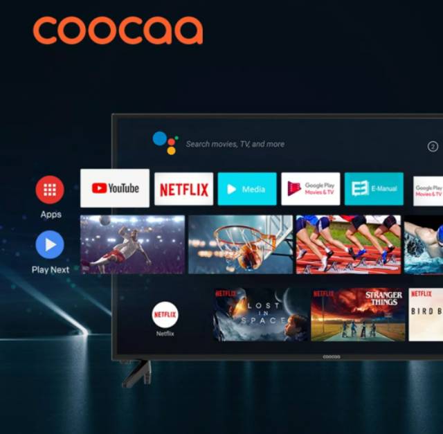 Led Tv Coocaa 42 Inch 42s3g Smart Android Tv 9 0 Netflik Google Mirroring Shopee Indonesia