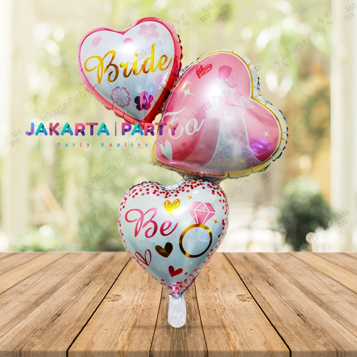 Balon Foil love Susun Bride To Be JUMBO / Balon Foil Bride To Be Susun