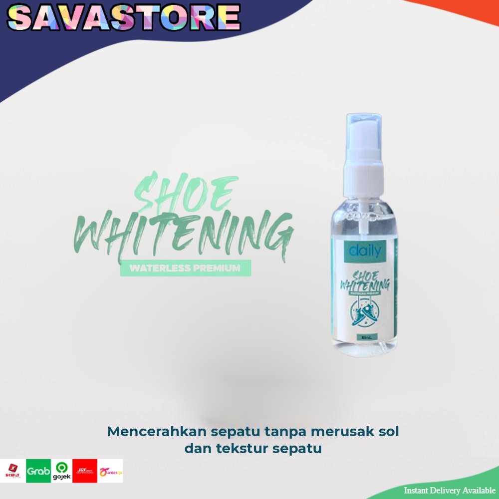 SHOE WHITENING WATERLESS 60ML PEMUTIH SEPATU SNEAKERS SPRAY DAILY