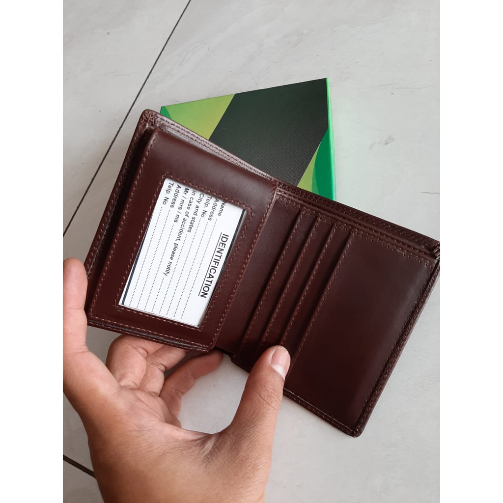 Dompet kulit pria pendek 3Dimensi ASLI FULL GRAIN kulit sapi ORI