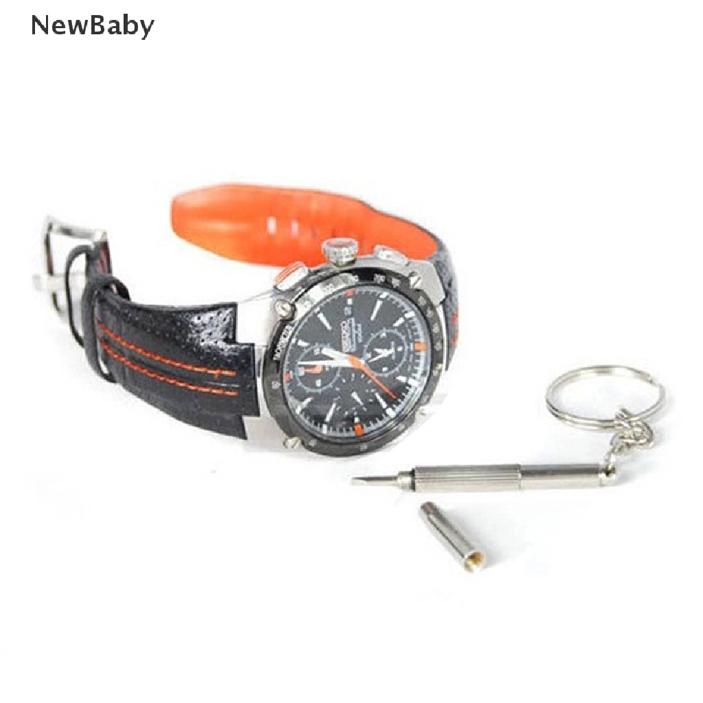 2pcs Gantungan Kunci Obeng Kepala Flat Multifungsi Untuk Reparasi