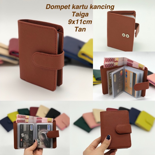 DOMPET LIPAT KARTU KANCING - Dompet Lipat Kartu Mini