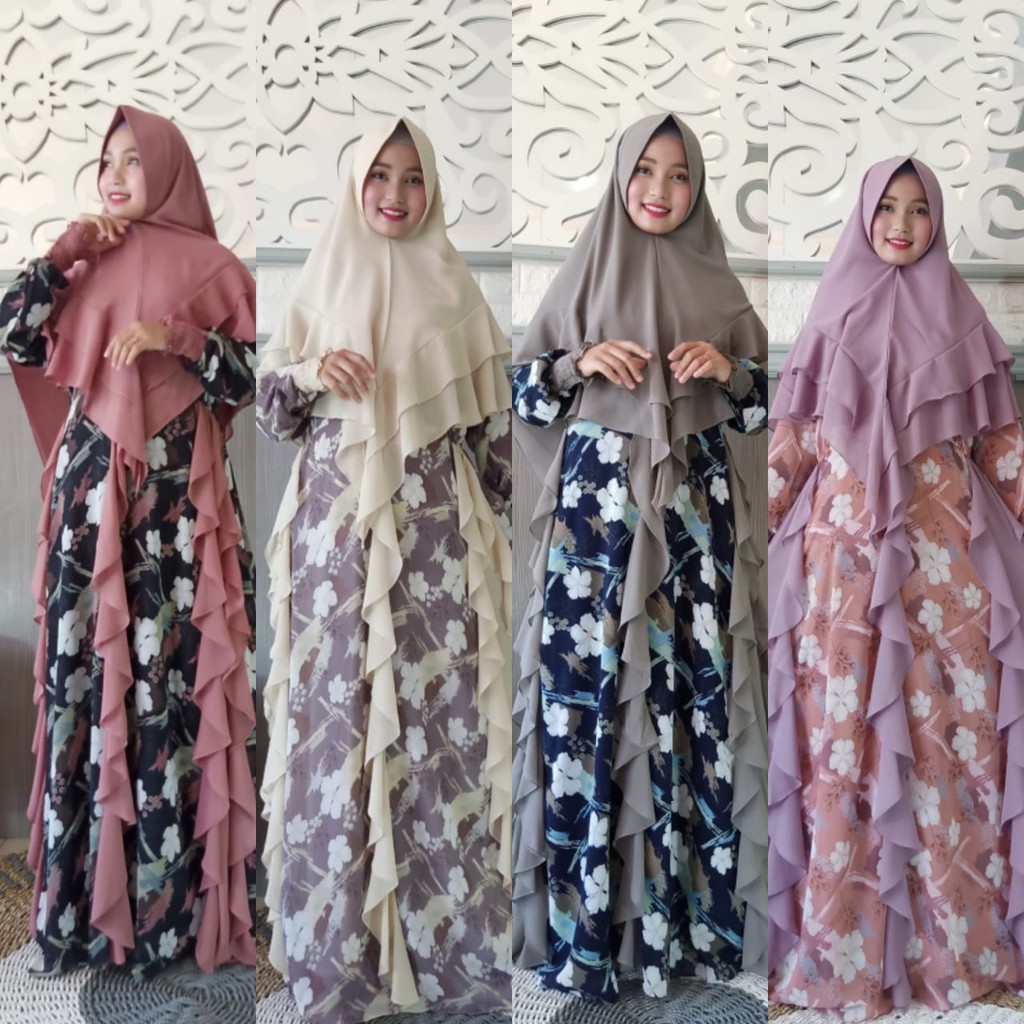 SET GAMIS CERUTY ORI LAILA BABYDOLL TERBARU MUSLIM STYLE WEAR PREMIUM