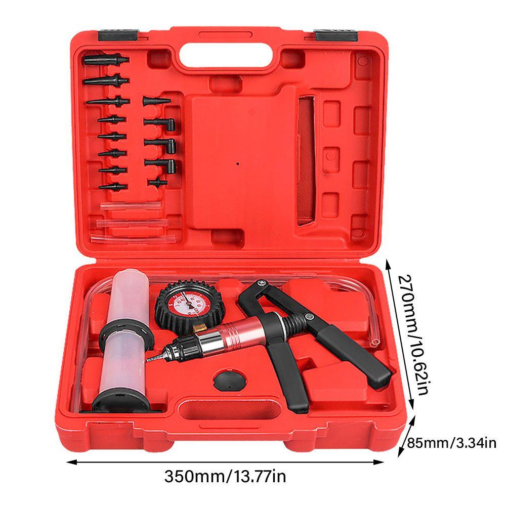 Kit Alat Tester Minyak Tandon Cairan TOP Portable Alloy Steel Untuk Adaptor Bleeder Rem Otomatis Mobil