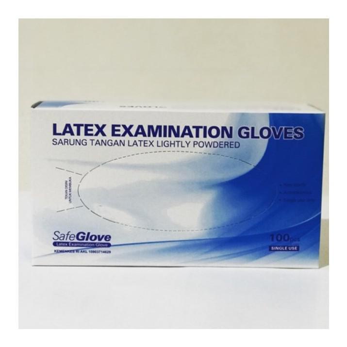 Sarung Tangan Latex SAFEGLOVE Examination Gloves