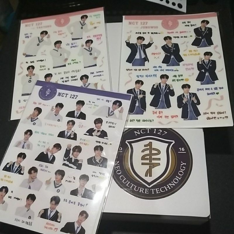 Sticker DIY Set B2S Kit NCT 127 JUNGWOO TAEYONG